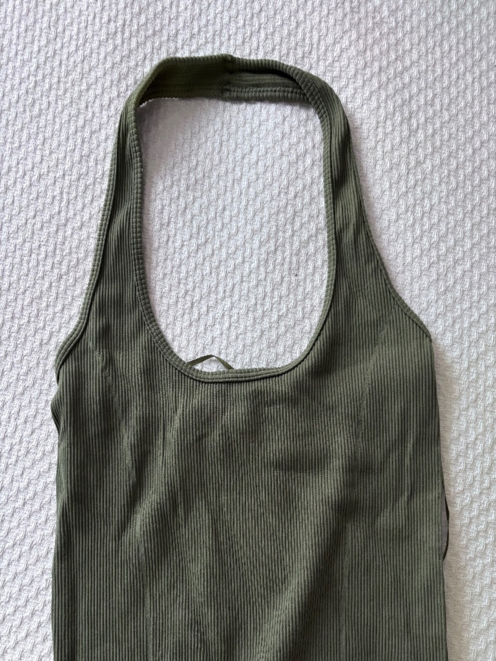 AE Green Halter Crop Top